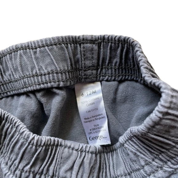 3/$20 George 6-12 month Grey shorts - Picture 3 of 3